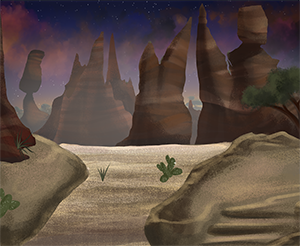 Background: Desert Sunset