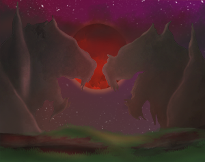 Background: Roaring Faces