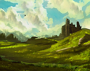 Background: Green Fields