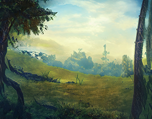 Background: Vibrant Forest