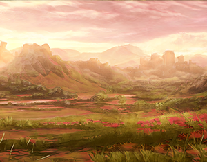 Background: Spring in the Desert