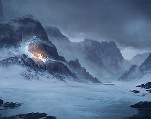 Background: Stormy Mountains