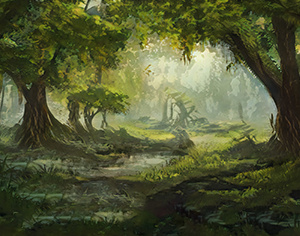 Background: Deep Woods