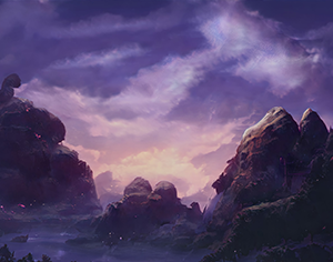 Background: Dusk Flight