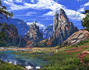 Background: Mountain Lake