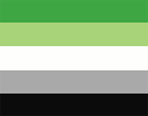 Background: Aromantic Pride