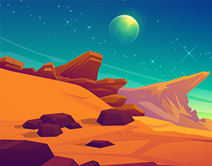 Background: Alien Moon