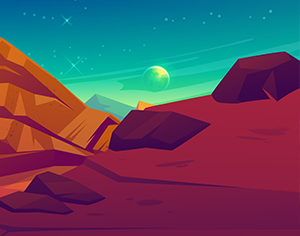 Background: Alien Moon - Small